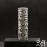 Tube Graphite Black Engraved Hypnotic Lines