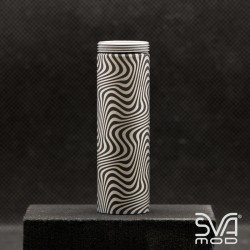 Tube Graphite Black Engraved Hypnotic Lines