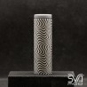 Tube Graphite Black Engraved Hypnotic Lines