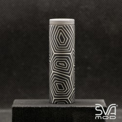 Tube Graphite Black Engraved Turtle1