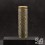 Tube Brass Hypnotic lines engraving double color