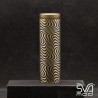 Tube Brass Hypnotic lines engraving double color