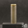 Tube Brass Geometric Waves engraving double color