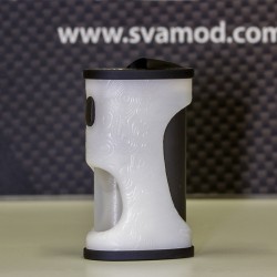 Kimech V3 White damascus engraved