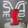 Kimech V3 grounge wood engraved RED