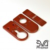 Set Button and plates for Kimaio cerakote crimson