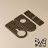 Set Button and plates for Kimaio cerakote midnight bronze