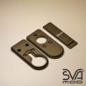 Set Button and plates for Kimaio cerakote midnight bronze