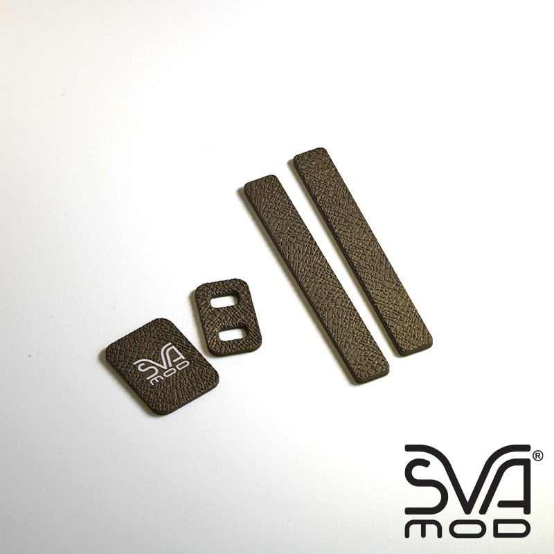 Bronze accessories white logo