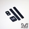 Black damascus accessories - white logo