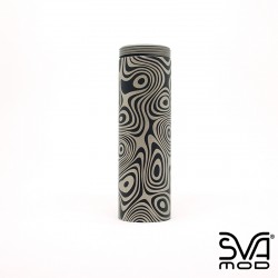 Tube Graphite Black Engraved Damascus 1