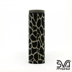 Tube Graphite Black Engraved giraffe 1