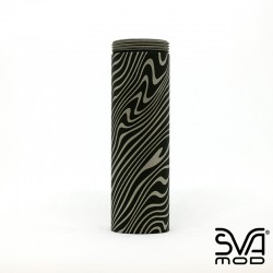 Tube Graphite Black Engraved Damascus 3