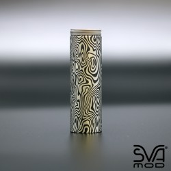 Tube Graphite Black Engraved Damascus 4