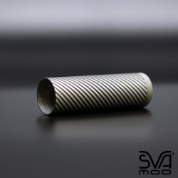 Tube Graphite Black Engraved twisted