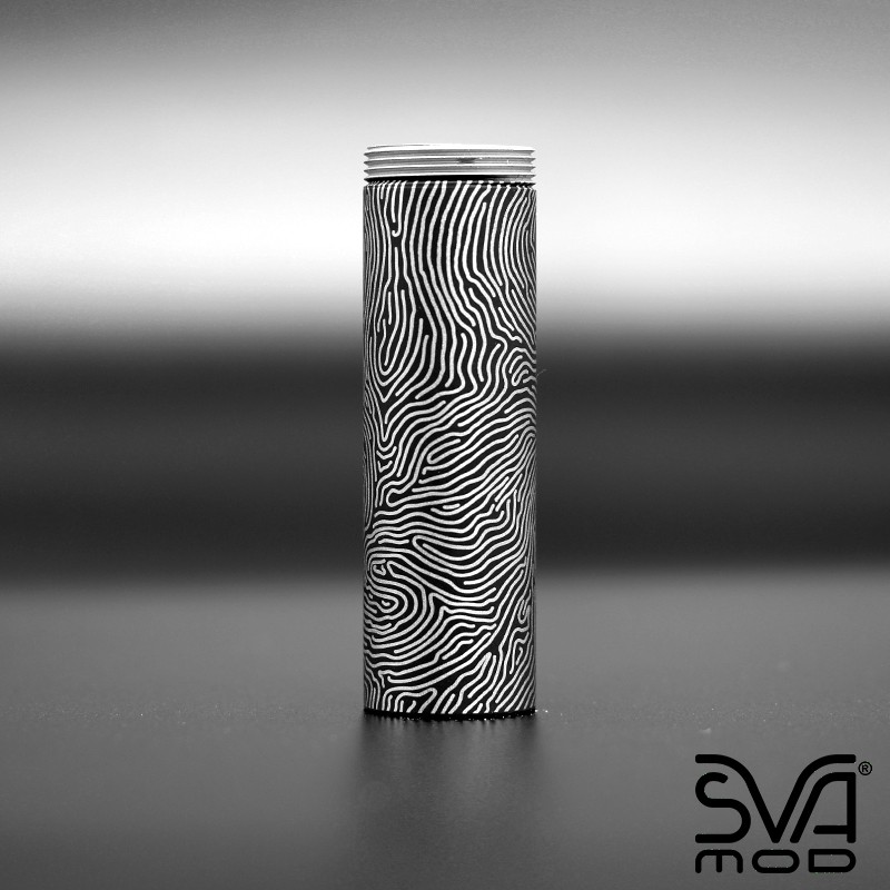Tube Graphite Black Engraved organic