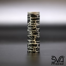Tube Graphite Black Engraved Bricks