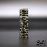 Tube Graphite Black Engraved Bricks